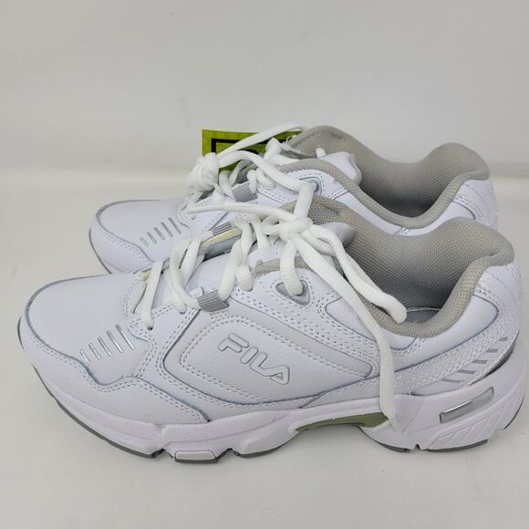 Fila Womens 6.5 Memory Workshift Slip Resistant Work Shoe White Restaurant Work - Picture 7 of 9